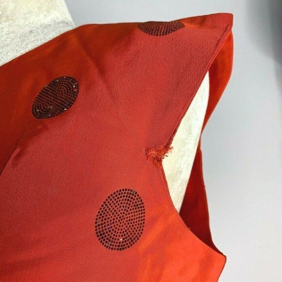 Vintage 40s Sty Val Sleeveless Shift Dress S Red - Picture 10 of 12